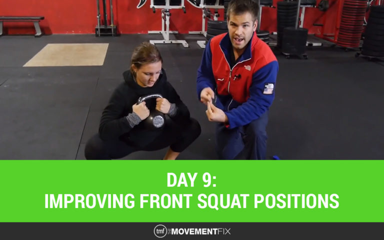 Day 9: Improving front squat positions